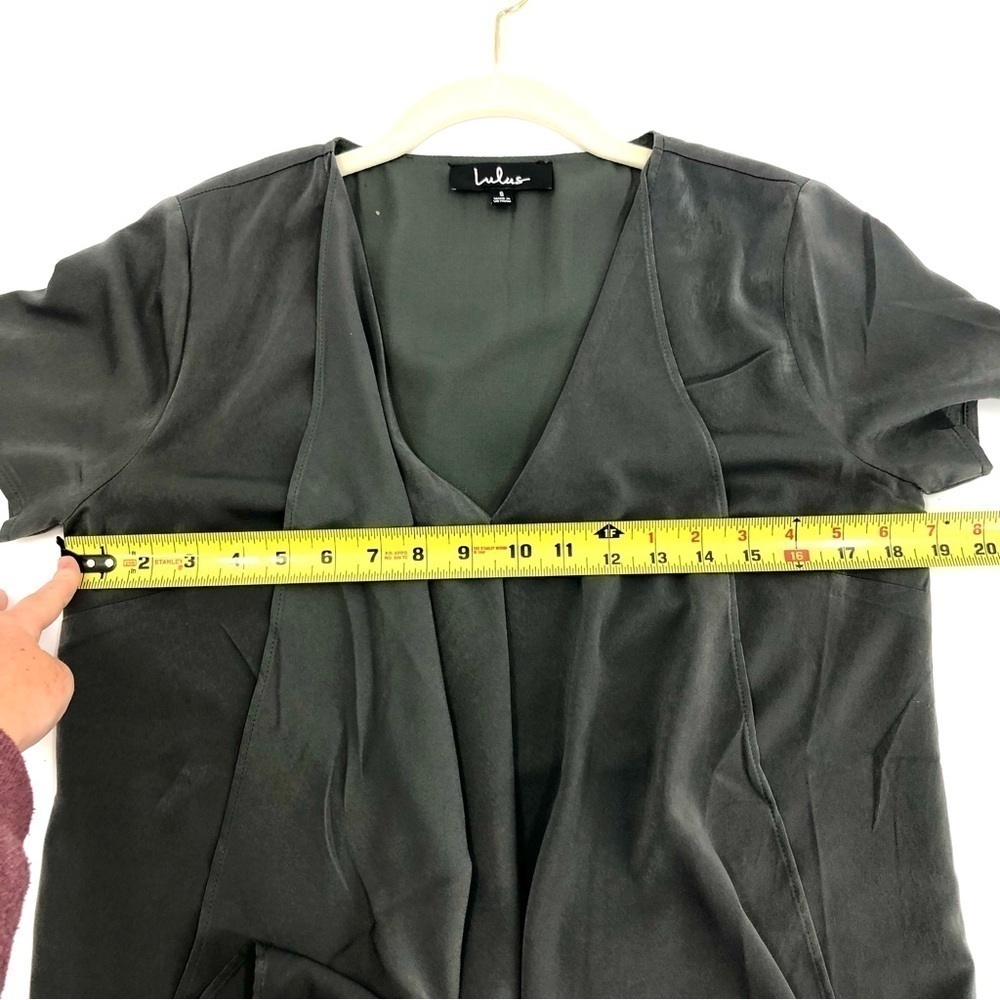 Lulus Dear Friend Dress Womens Small Avant Guard Artsy Flowy Mini Draped Soft - Picture 6 of 8